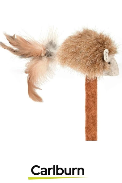 Premium Tırnak Törpüleme 14x14cm En 26cm Yükseklik Dayanıklı Sesli Oyuncaklı Kedi Tırmalama Tahtası - 2