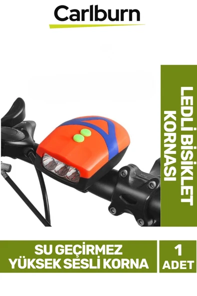 Özel Üretim Yüksek Sesli Su Geçirmez Kolay Takılabilir Ledli Bisiklet Kornası
