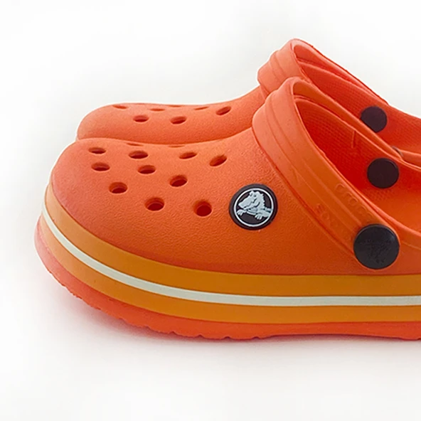 Çocuk Crocs Iconic Comfort Turuncu Terlik