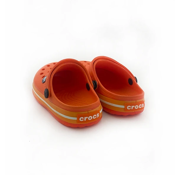 Çocuk Crocs Iconic Comfort Turuncu Terlik - 4