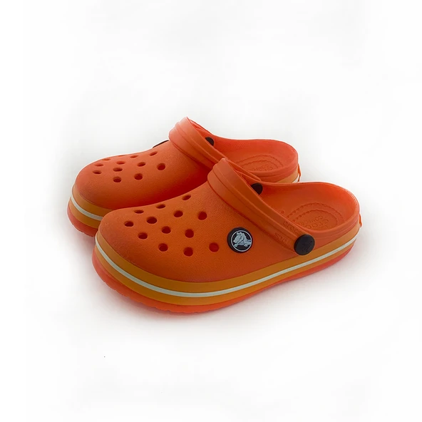 Çocuk Crocs Iconic Comfort Turuncu Terlik - 3