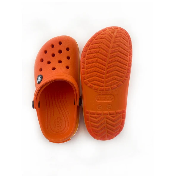 Çocuk Crocs Iconic Comfort Turuncu Terlik - 6