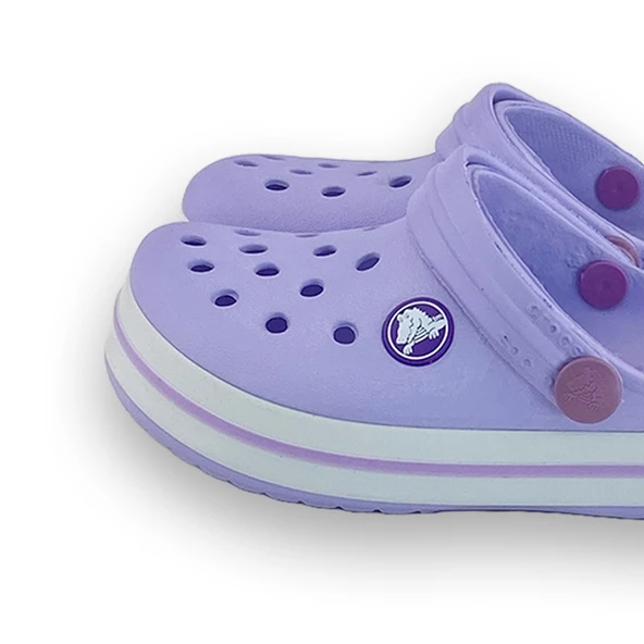 Çocuk Crocs Iconic Comfort Lila Terlik