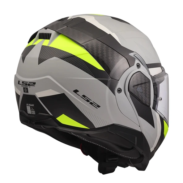 LS2 ADVANT 2 TRIPLE MAT GRİ- SİYAH-NEON SARI KASK - S - 6