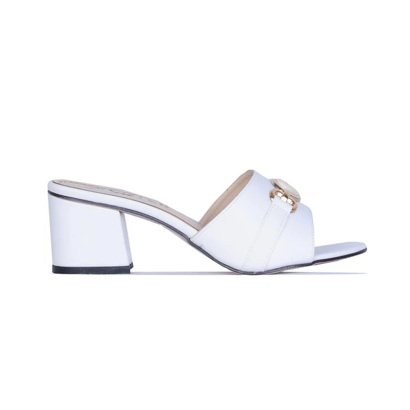 Ayakcenter By13 Ayışığı Kadın 6Cm Topuklu Terlik - Resim 7