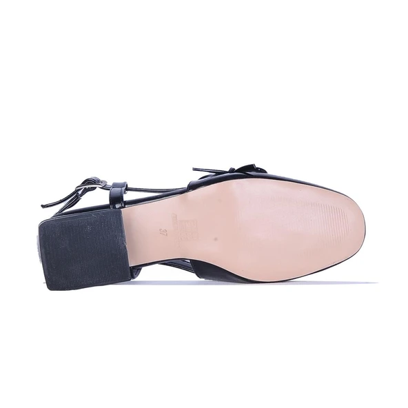 Ayakcenter Bnc1 Boncuklu 3Cm Kadın Topuklu Ayakkabı - Resim 3