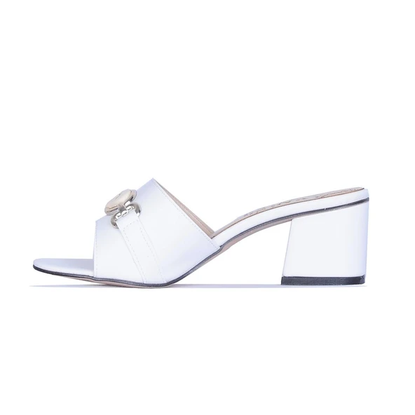 Ayakcenter By13 Ayışığı Kadın 6Cm Topuklu Terlik - Resim 8