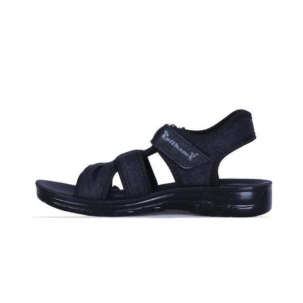 Ayakcenter Polikamp Siyah Cırtlı Erkek Çocuk Sandalet - Resim 2