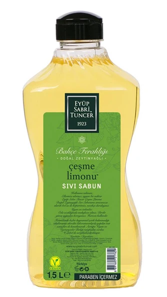 Eyüp Sabri Tuncer 1,5lt Çeşme Limonu Sıvı Sabun Doğal Zeytinyağlı ürün görseli 1