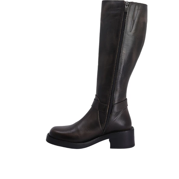 Albini 26105455 Hakiki Deri Kadın Çizme - Resim 4