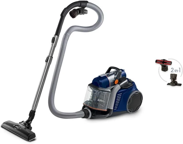 ELECTROLUX Ultraflex EUFC81DB Toz Torbasız Elektrikli Süpürge, 12 M Süpürme Yarıçapı, Kolay Boşaltılabilen Toz Haznesi, Yıkanabilir Hijyen Filtresi,%99 Toz Filtrasyonu ürün görseli