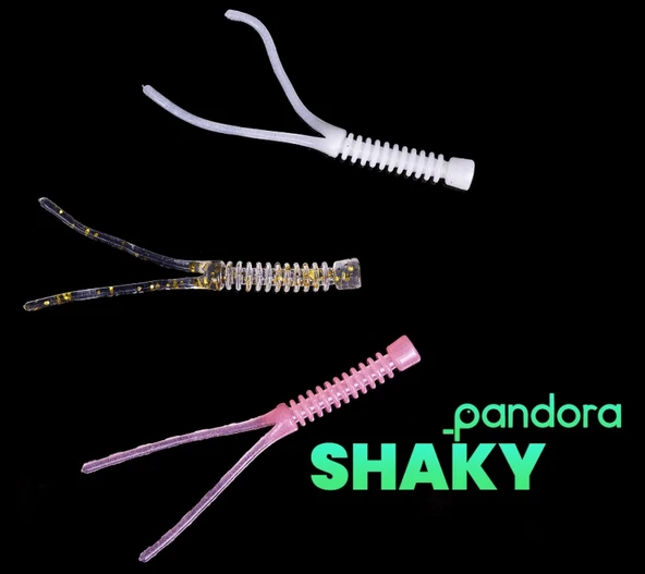 Pandora Shaky LRF Silicon 5cm 10'lu Renk: White Glow - 2