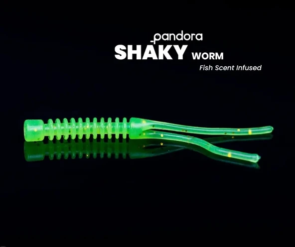 Pandora Shaky LRF Silicon 5cm 10'lu Renk: White Glow - 4