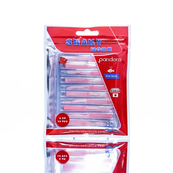 Pandora Shaky LRF Silicon 5cm 10'lu Renk: Pink ürün görseli