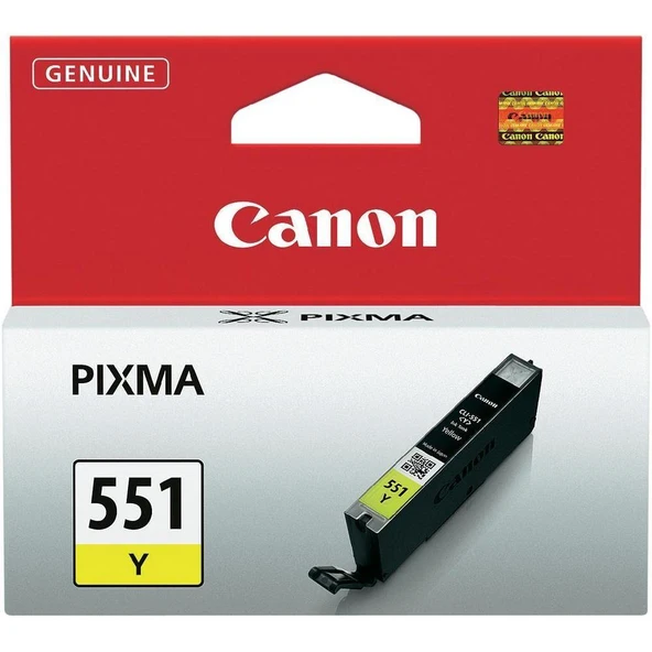 Canon CLI-551Y Yellow Sarı Mürekkep Kartuş IP7250 MX925 ürün görseli 1