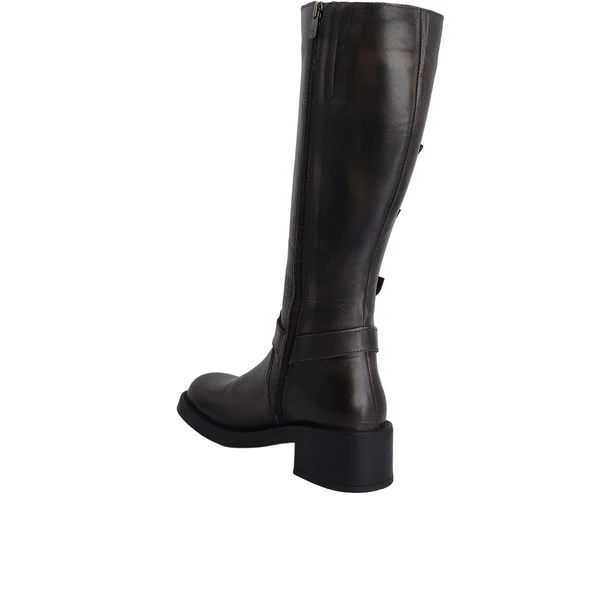 Albini 26105455 Hakiki Deri Kadın Çizme - Resim 3