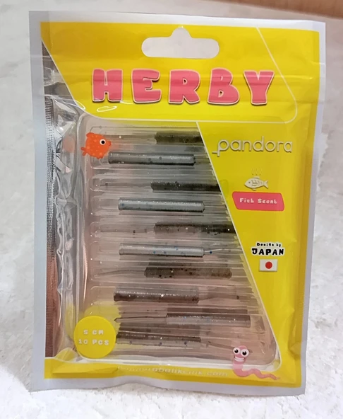 Pandora Herby LRF Silicon 5cm 10'lu Renk: Ghost ürün görseli