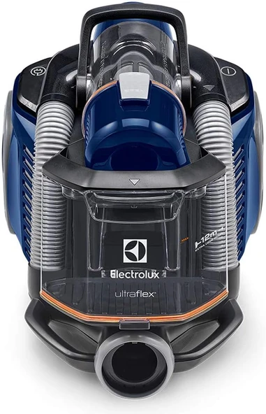 ELECTROLUX Ultraflex EUFC81DB Toz Torbasız Elektrikli Süpürge, 12 M Süpürme Yarıçapı, Kolay Boşaltılabilen Toz Haznesi, Yıkanabilir Hijyen Filtresi,%99 Toz Filtrasyonu - Resim 3