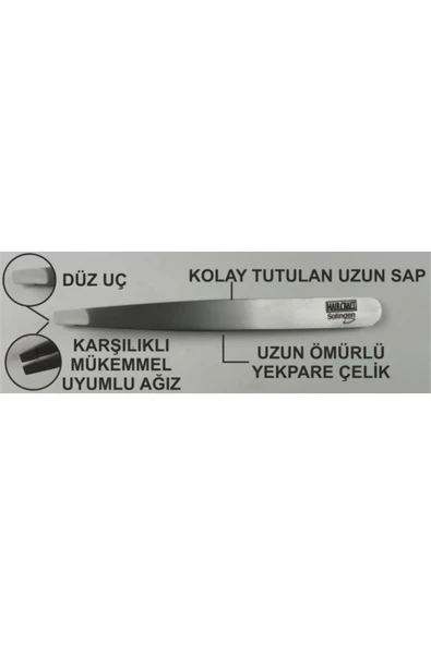 HAIRCRAFT  HC00307 CIMBIZ INOX GENİŞ AĞIZ ürün görseli