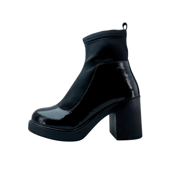 Albini 26101853 Hakiki Rugan Deri Kadın Bot - Resim 4