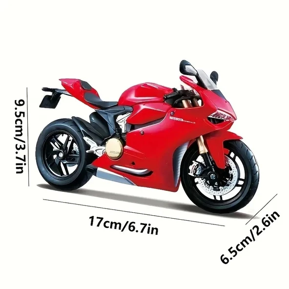 Maisto 1:12 Ölçekli Ducati 1199 Panigale Koleksiyonluk Motosiklet Modeli - 2