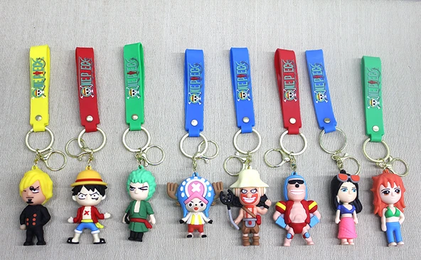 Periboia One Piece Karışık Karakterler Silikon Anahtarlık ürün görseli