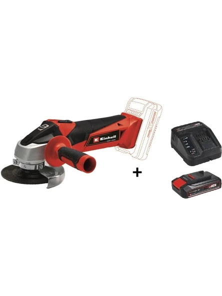 Einhell Tc-Ag 18 / 115 Li Akülü Avuç Taşlama + 2.5 Ah Starter Kit - Resim 2