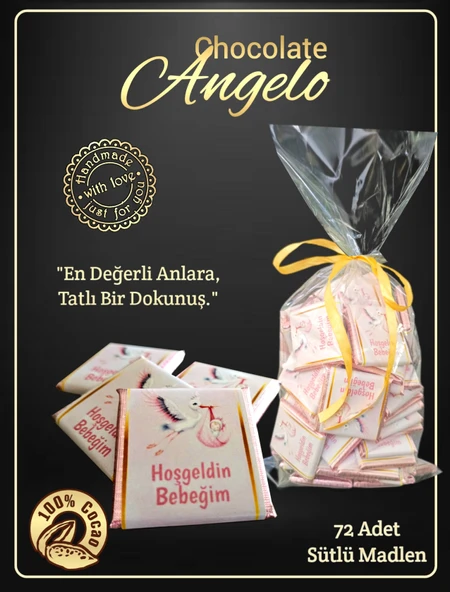 Angelo Chocolate Kız Bebek Çikolatası - 2