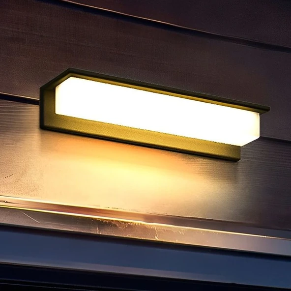 Elektrikle Çalışır, 24 Watt 3000 Kelvin İç ve Dış Mekan, Kapı Girişi, Çok Şık  Bahçe Duvar Led Aplik - Resim 4