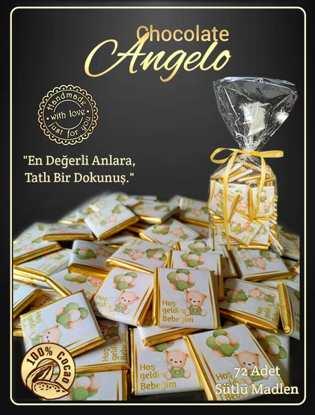 Angelo Chocolate Bebek Doğum Çikolatası - 4