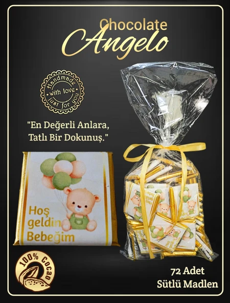 Angelo Chocolate Bebek Doğum Çikolatası - 2