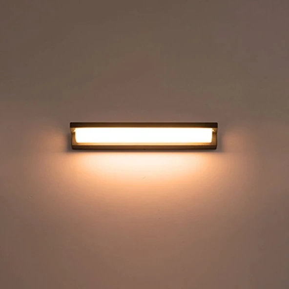 Elektrikle Çalışır, 24 Watt 3000 Kelvin İç ve Dış Mekan, Kapı Girişi, Çok Şık  Bahçe Duvar Led Aplik - Resim 6