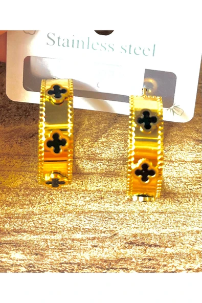 Monalisa Home Gold Renk Lüks Gösterişli Figürlü  Küpe ürün görseli 1