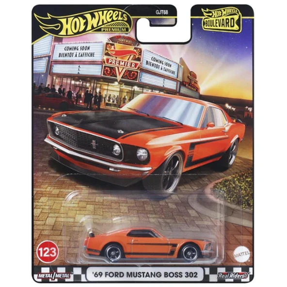 Hot Wheels Boulevard Premium Araçlar 69 FORD MUSTANG BOSS 302 GJT68 - JBL20 - 6