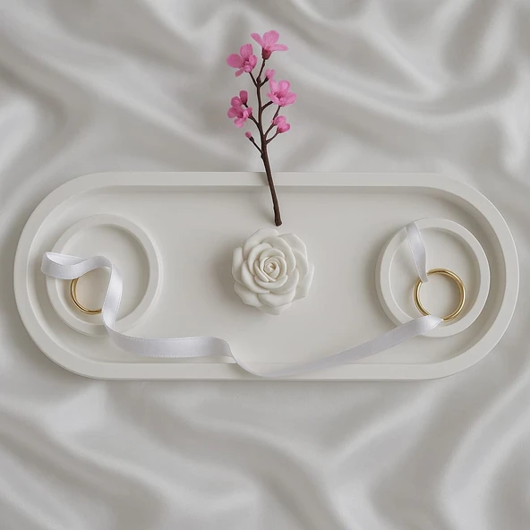 Beton Söz Nişan Tepsisi Seti - 3