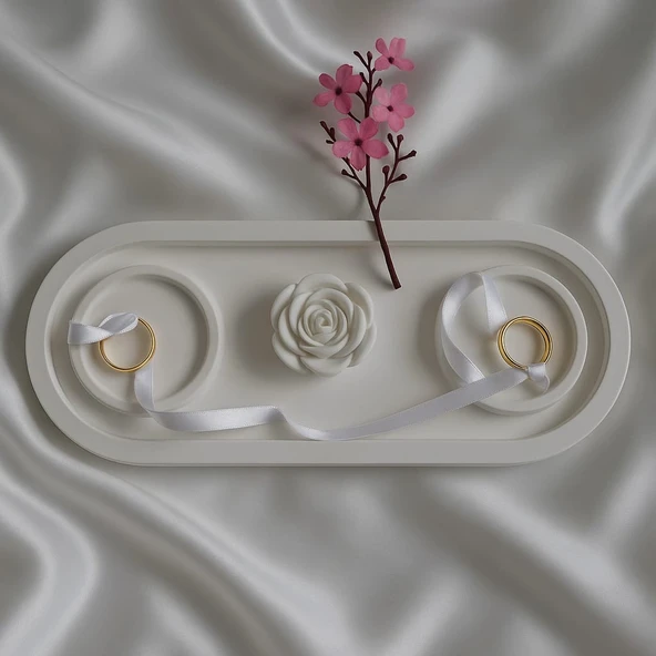 Beton Söz Nişan Tepsisi Seti