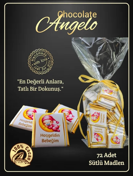 Angelo Chocolate Kız Bebek Doğum Çikolatası - 2