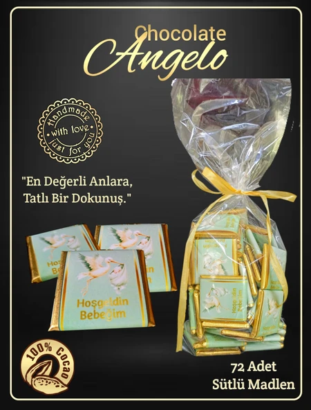Angelo Chocolate Bebek Doğum Çikolatası - 2