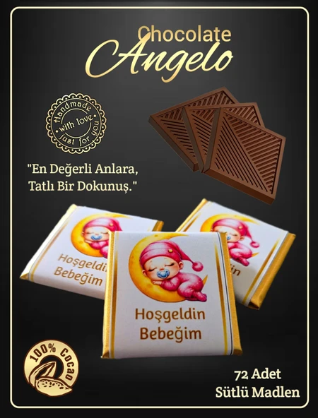 Angelo Chocolate Kız Bebek Doğum Çikolatası