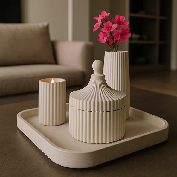 Beton Dekoratif 4 Parça Set - 2