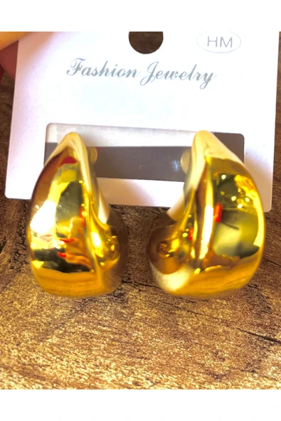 Monalisa Home Gold Renk Lüks Gösterişli Figürlü  Küpe ürün görseli 1