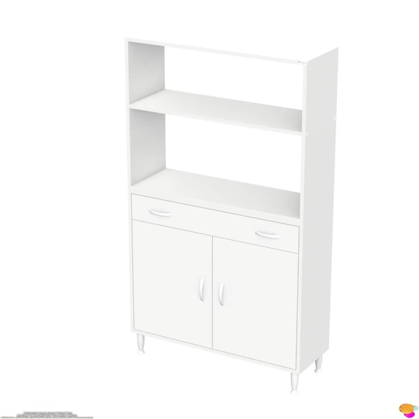 Modilayn VİO Fırın Dolabı (95x163,4x32.5 cm) Çekmeceli Kapaklı Mini/Midi Mikrodalga Mutfak Dolabı - Resim 9