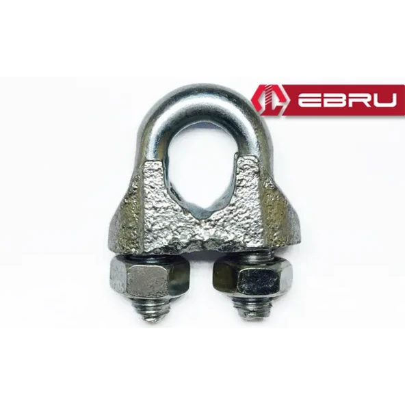 Çelik Halat Bağlama, Düğüm, Klemens 13 Mm - 20 Adet