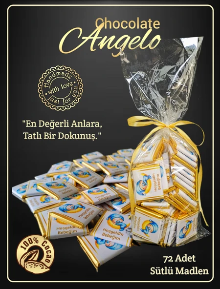 Angelo Chocolate Erkek Bebek Doğum Çikolatası - 4