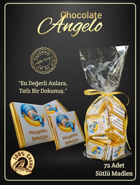 Angelo Chocolate Erkek Bebek Doğum Çikolatası
