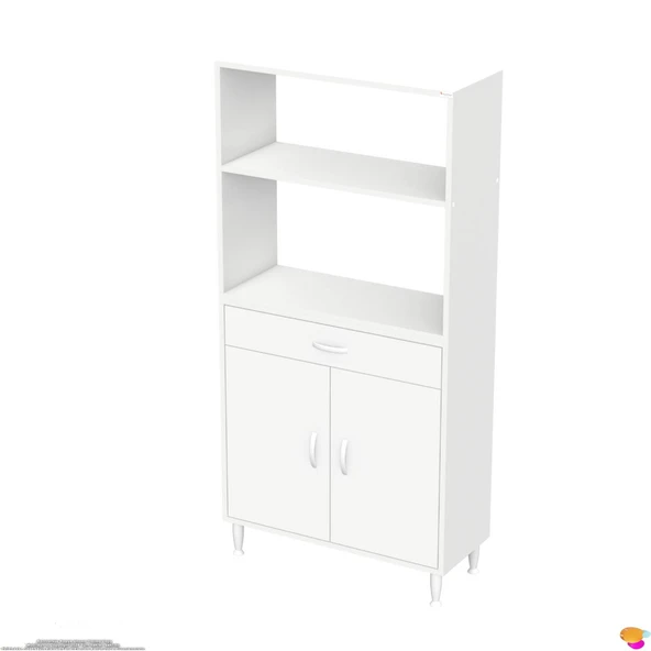 Modilayn VİO Fırın Dolabı (80x163,4x32.5 cm) Çekmeceli Kapaklı Mini/Midi Mikrodalga Mutfak Dolabı - 18