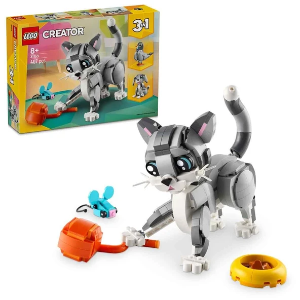 Orjinal Lego Creator 3 ü 1 Arada Oyunbaz Kedi Lego Creator 31163 ürün görseli