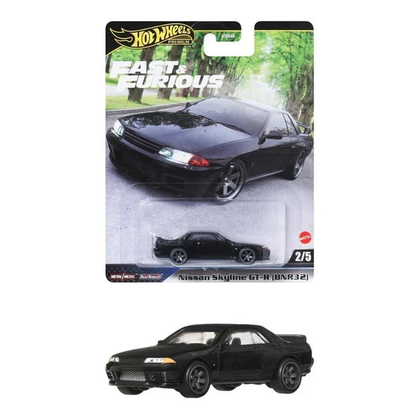 Hot Wheels Fast-Furious Premium Araba NISSAN SKYLINE GT-R (BNR32)  HNW46 - JBL97