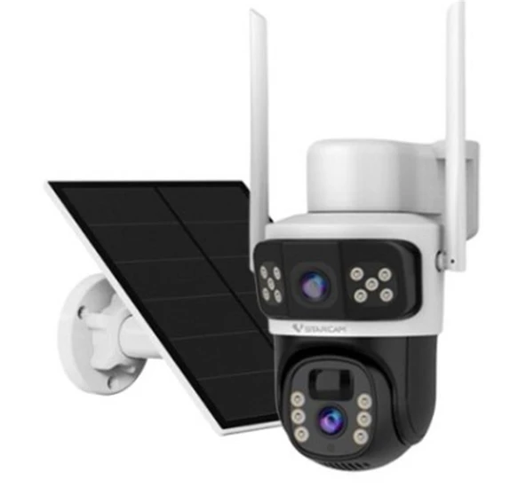 Novacom CB67D 2x3MP 4 mm Lens Vstarcam Wi-Fi Solar Kamera ürün görseli