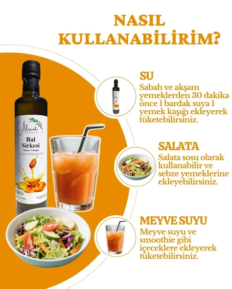 Bal Sirkesi Doğal Fermantasyon 500 ml - 3